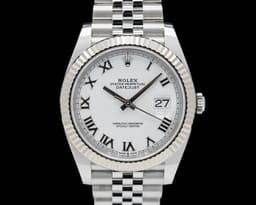 Datejust 41 Stainless Steel White Dial Jubilee