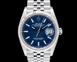 Datejust 36 Blue Stick Dial Jubilee