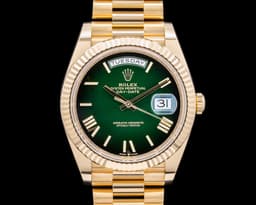 Day Date 228238 President 18k YG Green Dial 2024 UNWORN