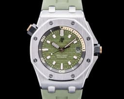 Royal Oak Offshore 15720ST Diver Green Dial UNWORN