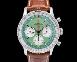 Navitimer B01 Chronograph 41 SS Green Dial