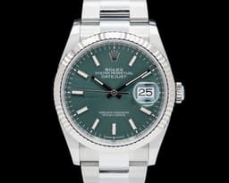 Datejust 36 SS Fluted Green Dial