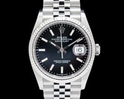 Datejust 36 Black Stick Dial SS Jubilee