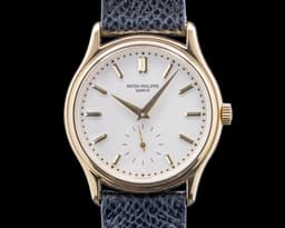 3923 Calatrava 18K Yellow Gold Silver Dial