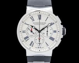 Marine Chronograph Annual Calendar SS Silver Dial