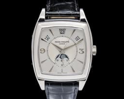 Gondolo Calendario 5135G 18K White Gold Silver Dial