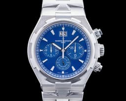 Overseas Chronograph 49150/B01A SS Blue Dial