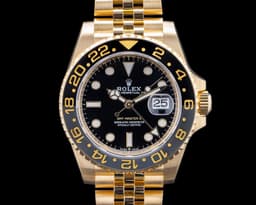 GMT Master II 126718 18K Yellow Gold Jubilee Black Dial