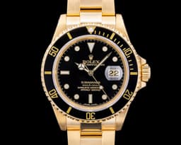 Submariner Date 16618 18K Yellow Gold Black Dial