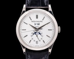 Annual Calendar 5396G 18k White Gold Silver Dial