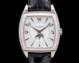 Gondolo Calendario 5135G 18K White Gold Silver Dial