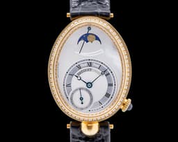 Reine De Naples 18K Yellow Gold Silver Dial