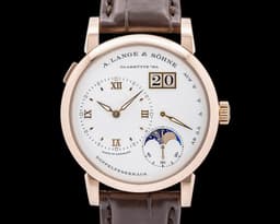 Lange 1 Moon 192.032 18K Rose Gold Silver Dial