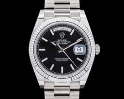 Day Date President 228236 Platinum Black Dial 2025