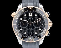 Seamaster Diver 300M Chronograph SS / 18K Sedna Gold Black Dial