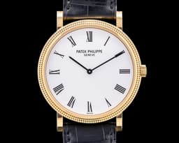 Calatrava Automatic 18K Yellow Gold White Dial