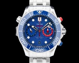 Seamaster America's Cup Chronograph SS Blue Dial