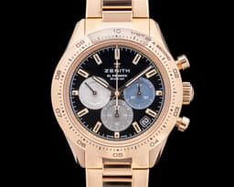 El Primero Chronomaster Sport 18K Rose Gold Black Dial