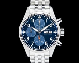 Pilots Watch Chronograph SS Blue Dial