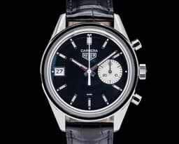 Carrera Dato 45 Hodinkee SS Black Dial