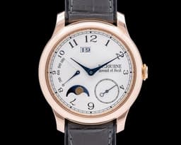 Octa Lune Automatic 18K Rose Gold Silver Dial