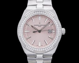 Overseas Automatic 35MM SS Diamond Pink Dial 2024