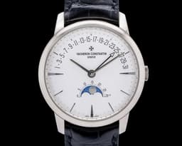 Patrimony Moonphase Retrograde Date 18K White Gold