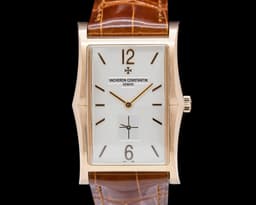 Les Historiques Aronde 1954 18K Rose Gold Silver Dial