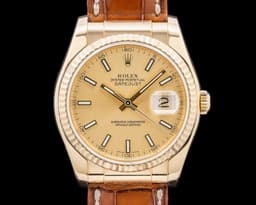 Datejust 116138 18K Yellow Gold Champagne Dial