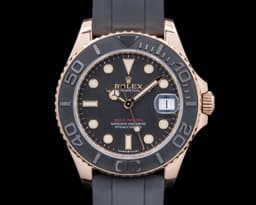 Yacht Master 37MM 18K Rose Gold Black Dial