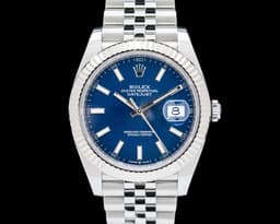 Datejust 41 Fluted SS Jubilee Blue Dial 2024