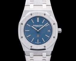 Royal Oak 15202ST "Jumbo" Extra Thin SS Blue Dial