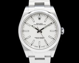 Oyster Perpetual 114300 SS White Stick Dial