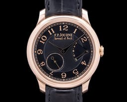 Chronometre Souverain 18K Rose Gold Black Dial Boutique