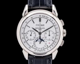 Perpetual Calendar 5270G Chronograph 18K White Gold Silver Dial