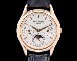 Perpetual Calendar 3940R 18K Rose Gold Silver Dial