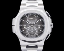 Nautilus 5990 Travel Time Chronograph SS Gray Dial