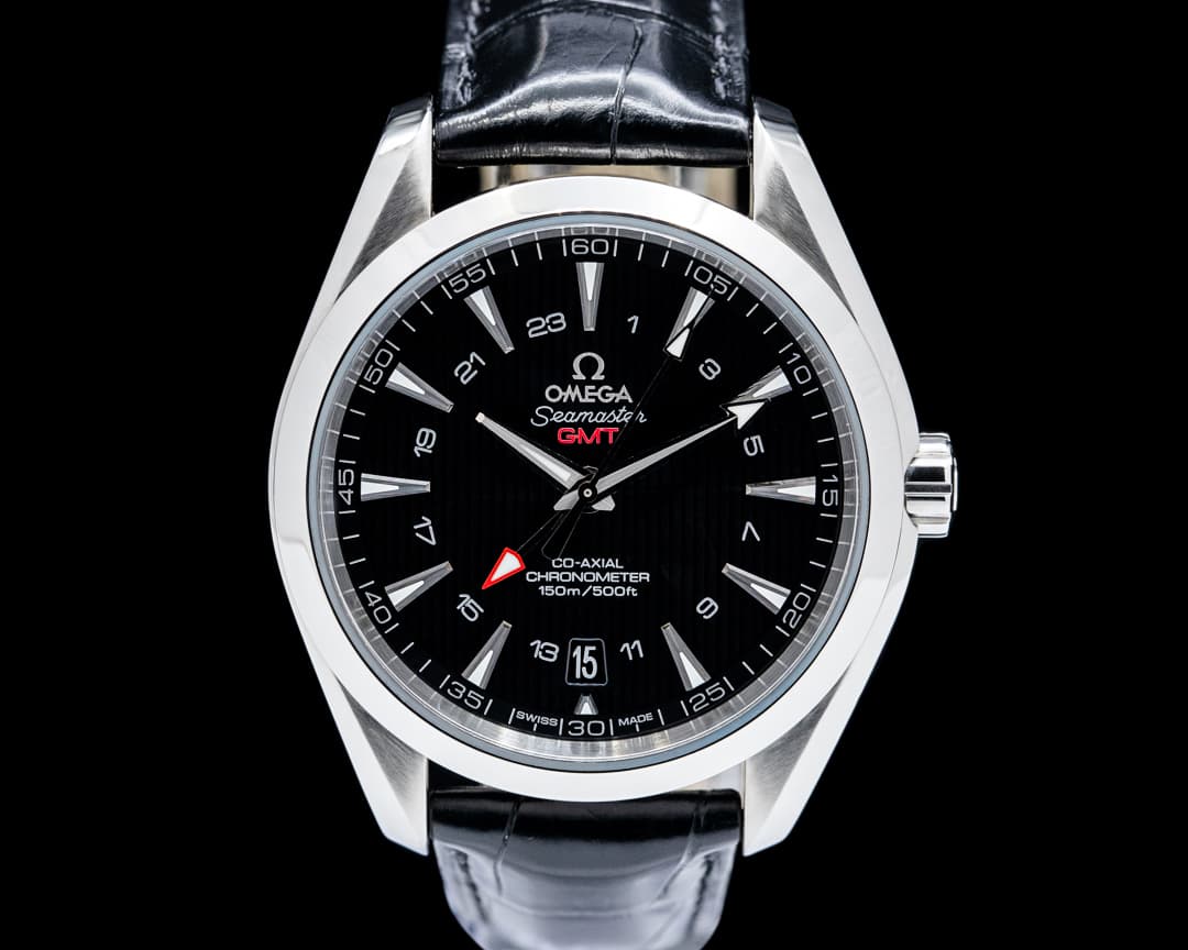 Omega Seamaster Aqua Terra 150M GMT SS Black Dial