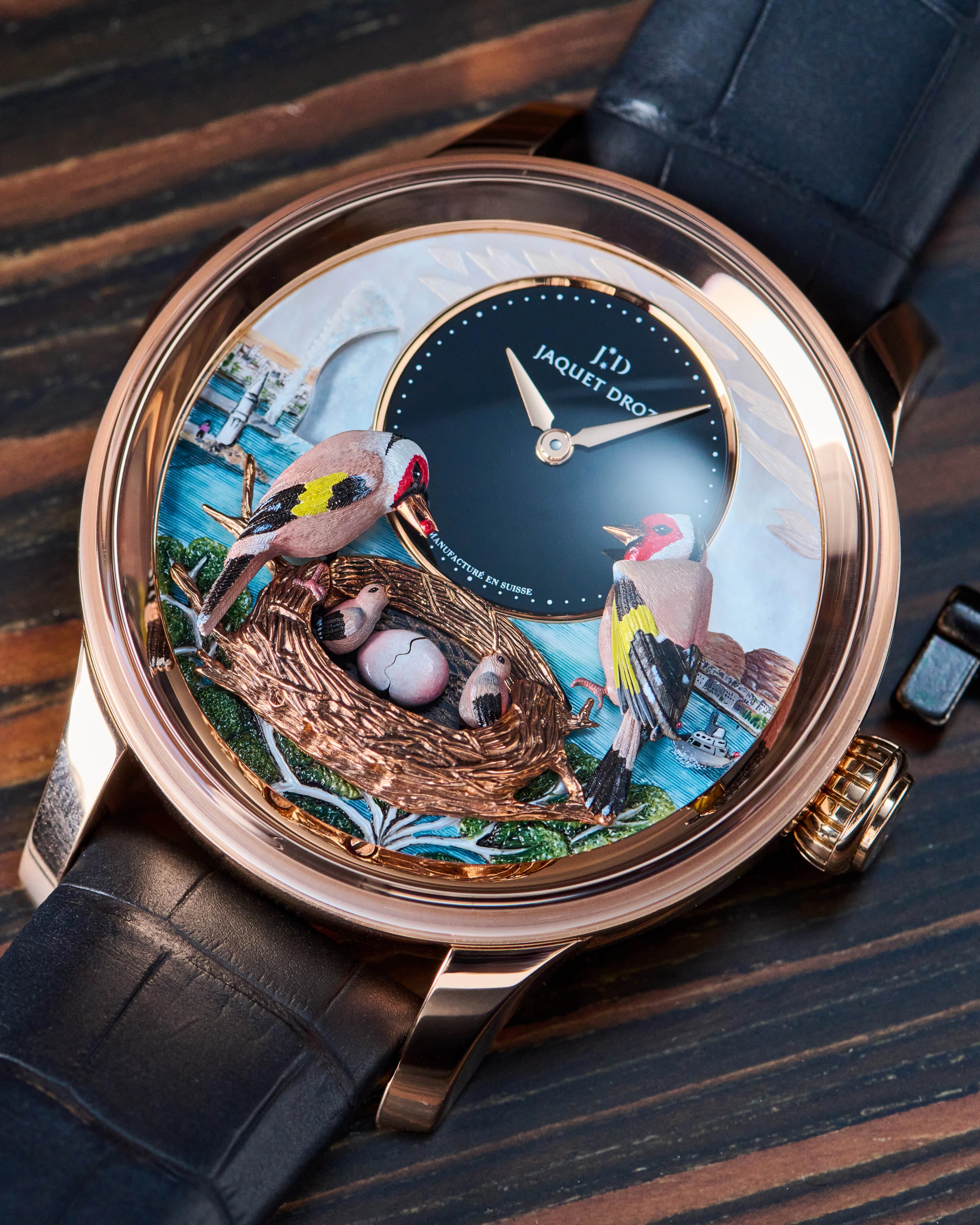 Featured image for Jaquet Droz "The Bird Repeater" Automaton 18K RG Review