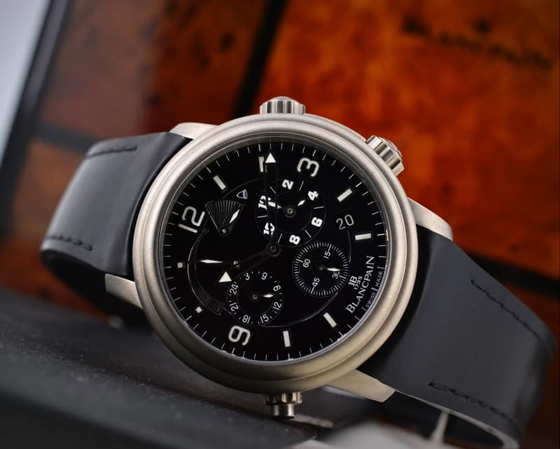 Blancpain Leman Alarm GMT Titanium / Rubber
