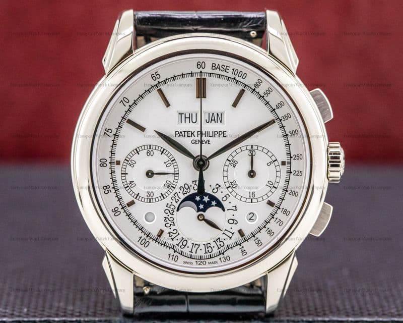 Patek Philippe Perpetual Calendar 5270G-013 Chronograph 18K White Gold "CHIN" FULL SET