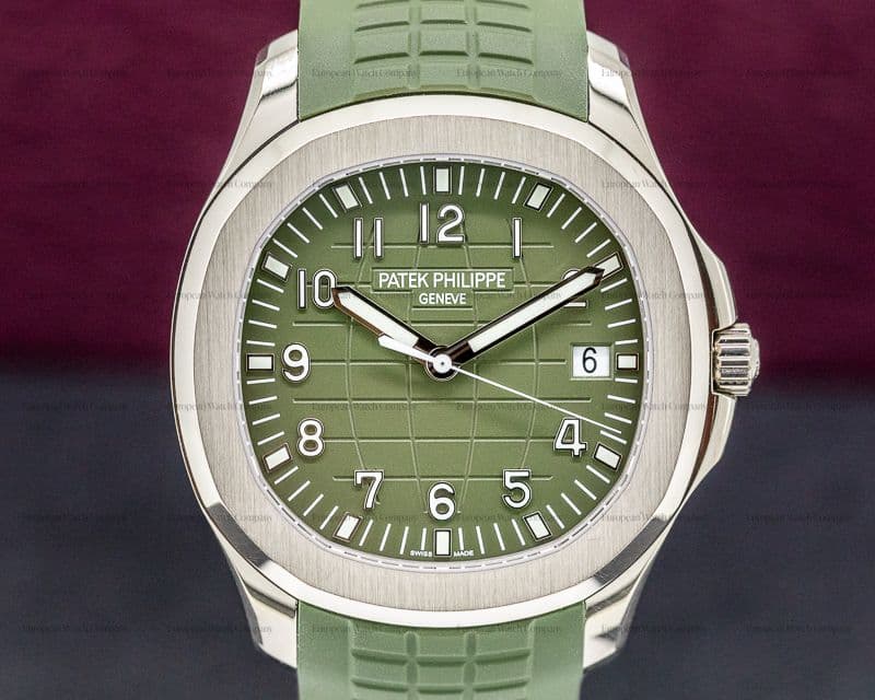 Patek Philippe Aquanaut 5168G 18K White Gold / Khaki Green Dial 2019