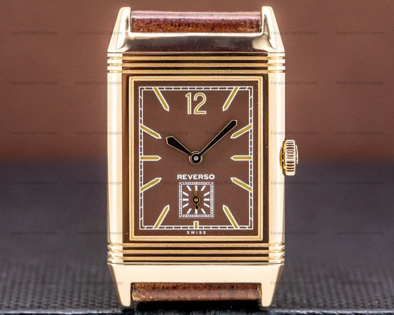 Jaeger LeCoultre Grande Reverso Ultra Thin "Tribute 1931" Brown 18K Rose Gold