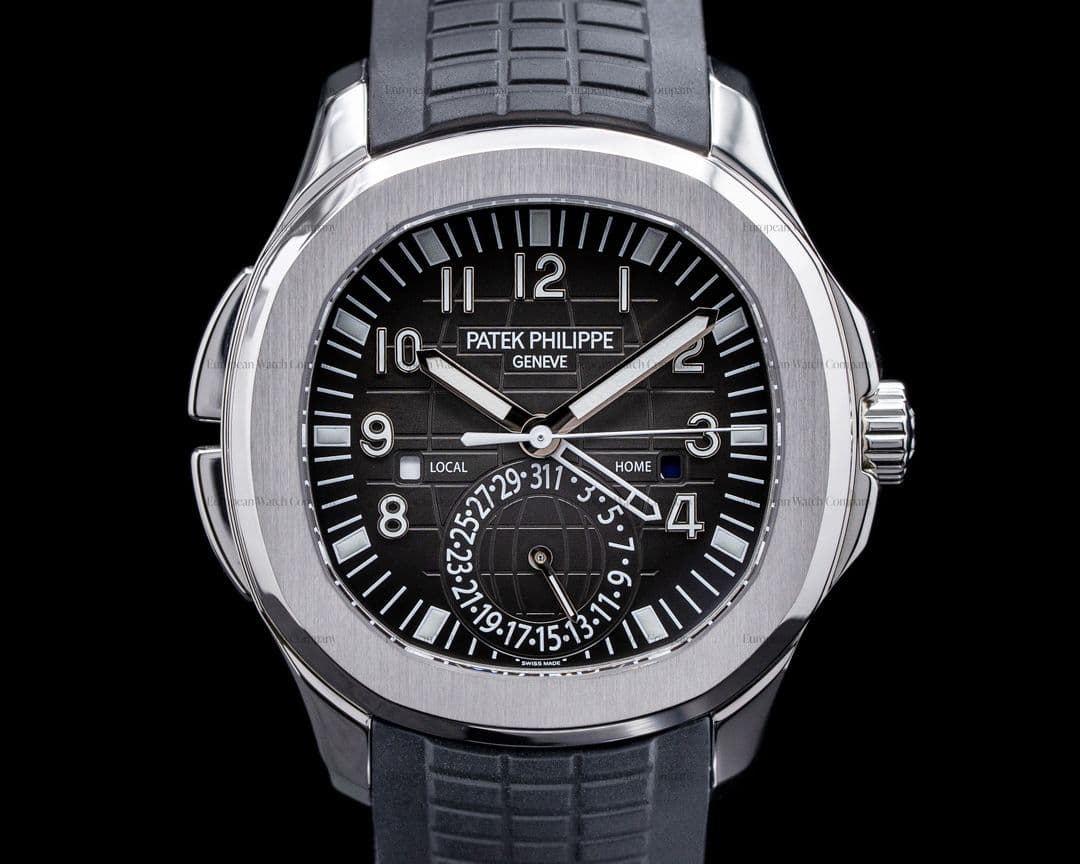 Patek Philippe Aquanaut 5164A Travel Time SS / Rubber