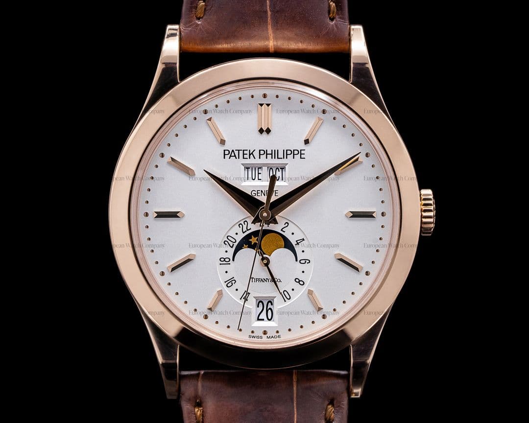 Patek Philippe Annual Calendar 5396R
"Tiffany & Co" Rose Gold Silver Dial