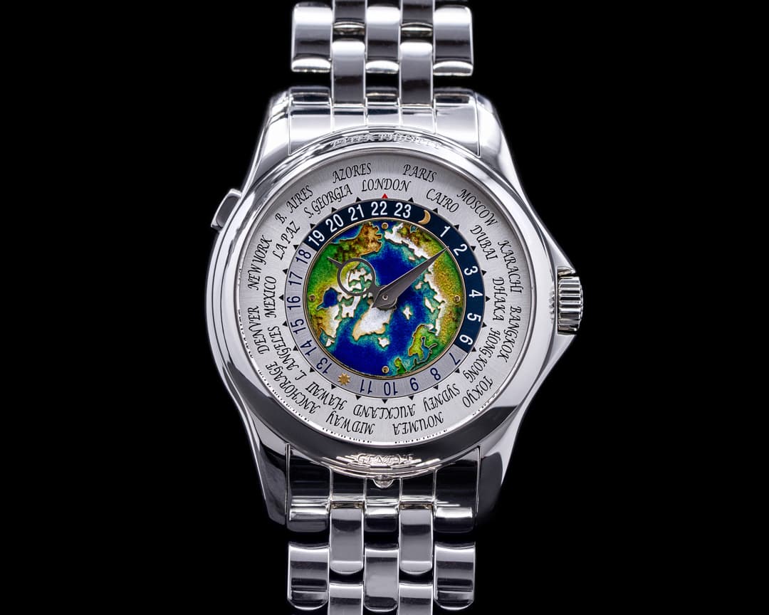 Patek Philippe World Time 5131P Enamel Dial Platinum DISCONTINUED 2019