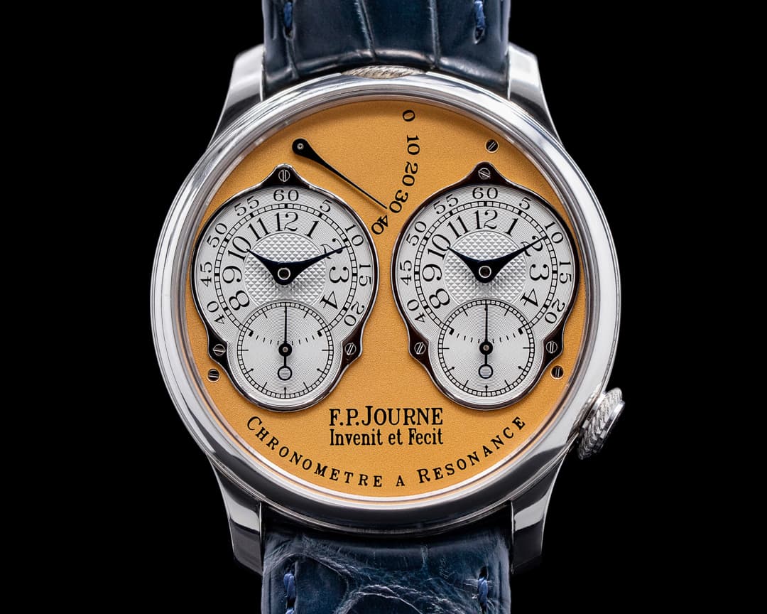 F. P. Journe Chronometre Resonance Platinum 38MM SALMON DIAL 1 of 3 WOW
