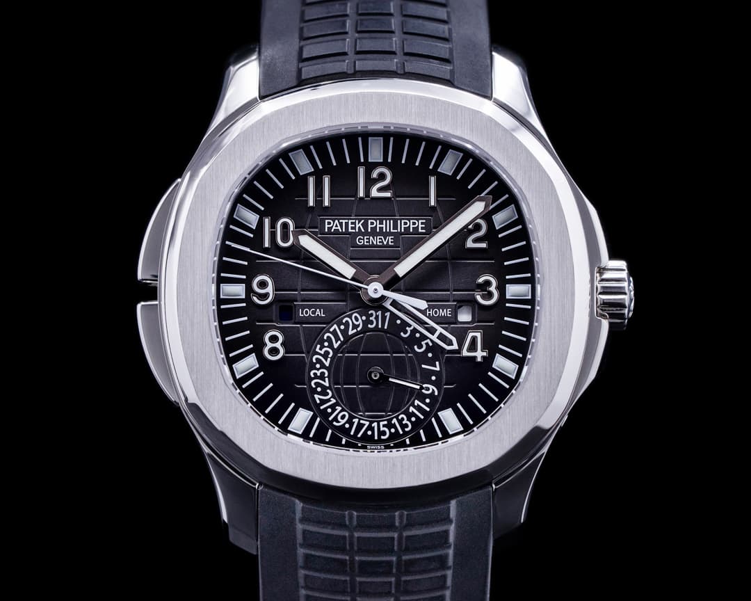 Patek Philippe Aquanaut 5164A Travel Time SS / Rubber