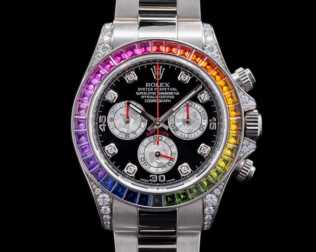 Rolex Daytona 116599 RAINBOW / White Gold Black Dial 116599RBOW