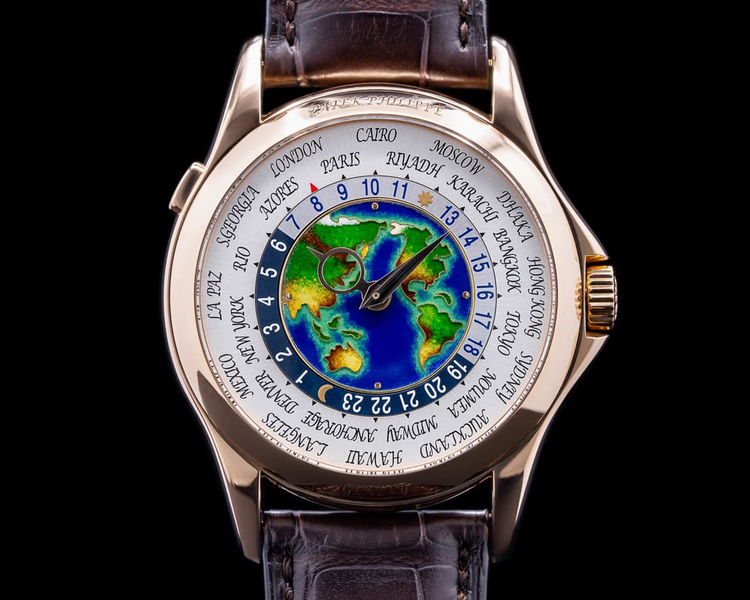 Patek Philippe World Time 5131R Enamel Dial 18K Rose Gold